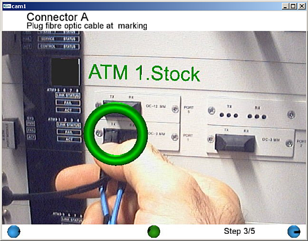 Augmented view, showing location of a connector.