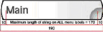 A part of UI is highlighted in order to explain a rule: the maximum length of a text string and its label background.