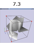 Isosurface topologies for a cell.