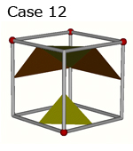 Well known cell cases in marching cubes method.