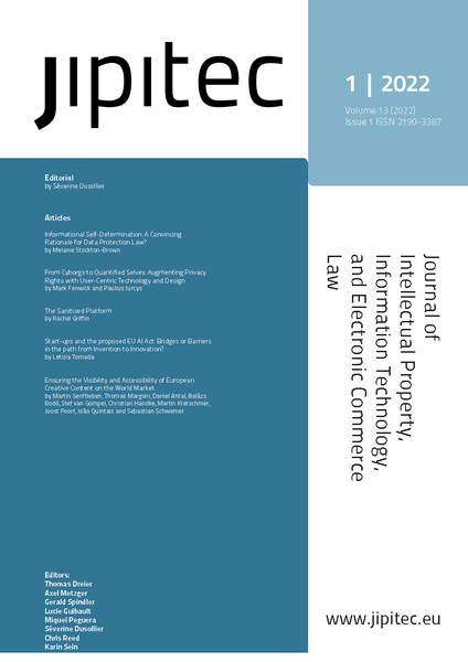 JIPITEC 14 (1) 2023 Cover